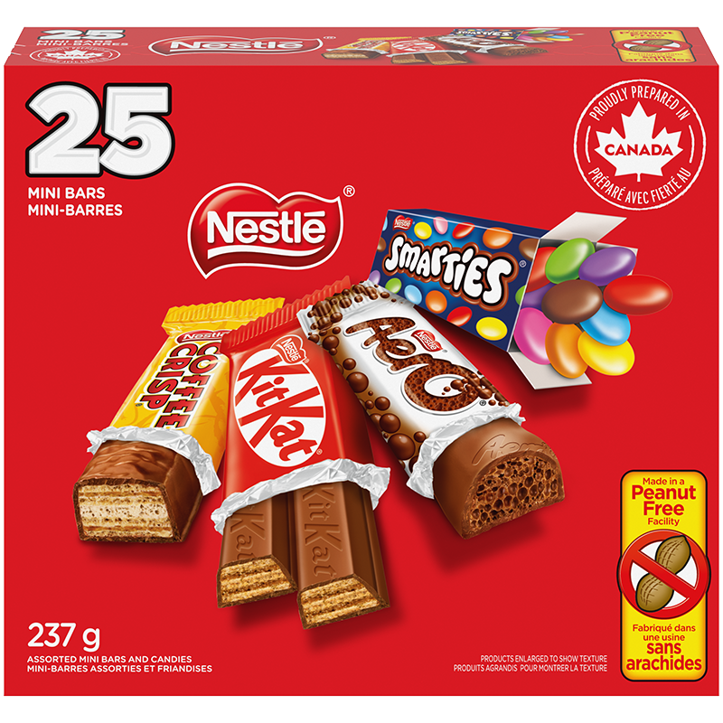 Mini-barres assorties NESTLÉ, emballage de 25
