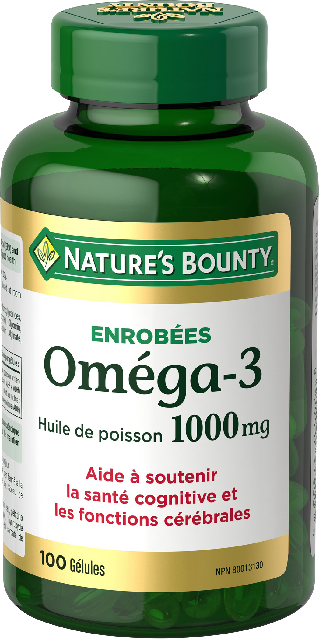 Oméga-3 Huile de Poisson 1000 mg 100 Gélules | Made with nestle