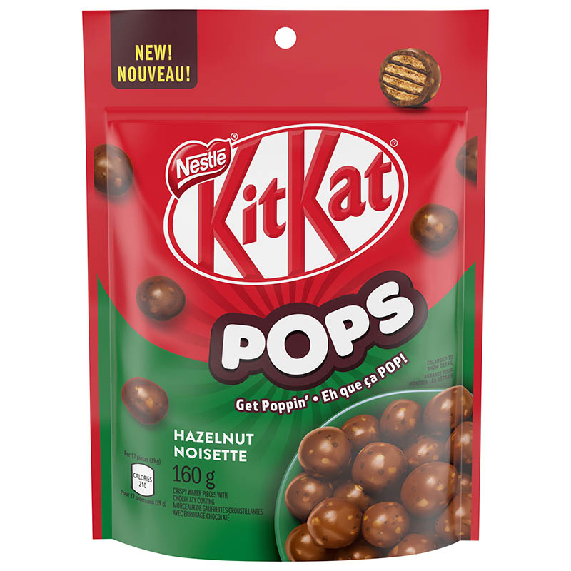KITKAT POPS MC collations aux noisettes 160 g | Made with nestle